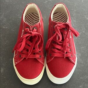 Taos New Red Canvas Sneakers